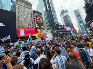 Nueva York vivió una multitudinaria previa argentina antes de la final