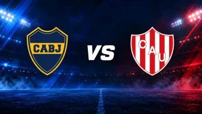 Escudos de Boca Juniors y Unión de Santa Fe frente a frente