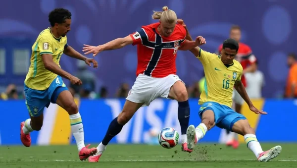 Haaland silenció a Brasil y metió a Noruega en cuartos