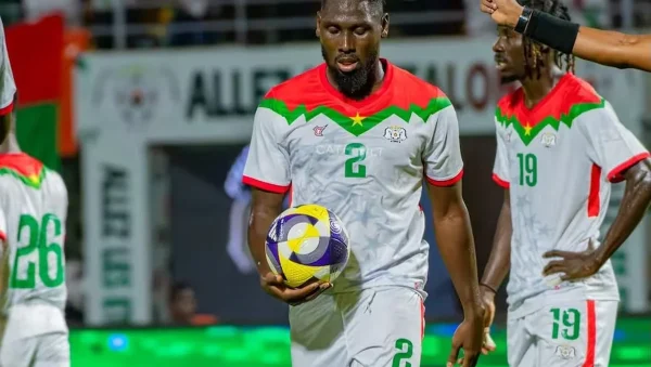 Jugadores de Burkina Faso durante un partido