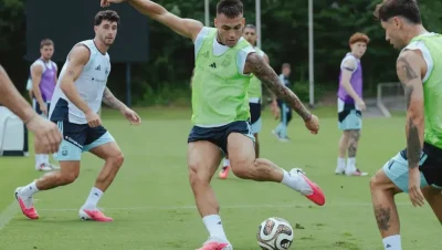 La Selección Argentina inició la preparación para la final ante España