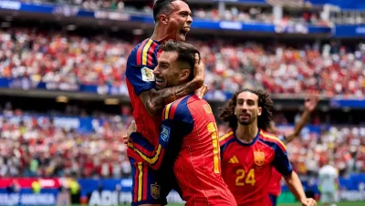 España superó a Austria con autoridad y sigue en carrera en el Mundial