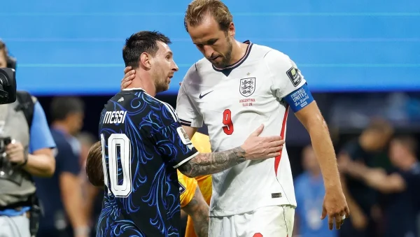 Harry Kane recordó su enfrentamiento con Argentina y su charla con Lionel Messi